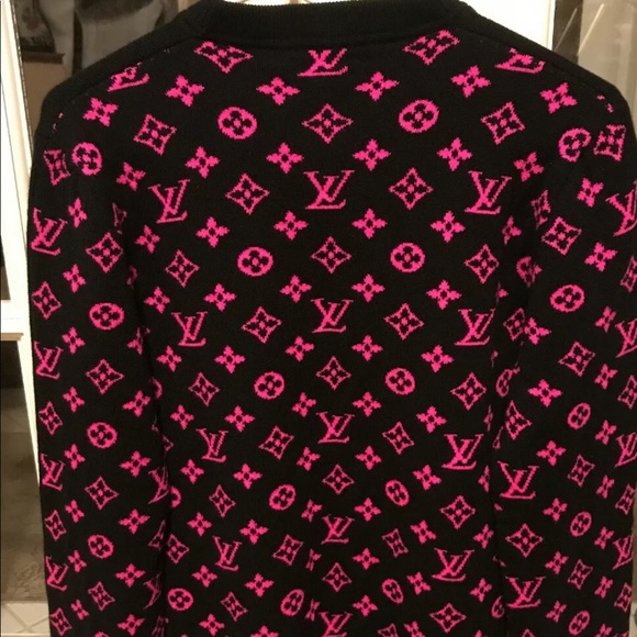 Half Monogram Crewneck Rose 
